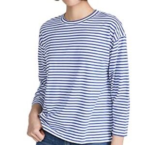 AYR Navy and White Striped Shirt